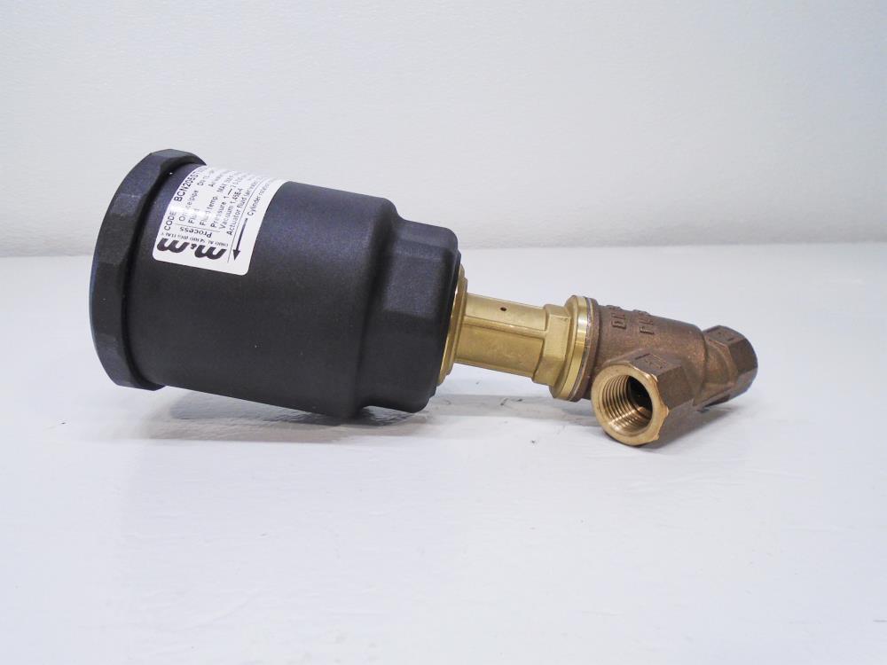 Spirax Sarco M&M 1/2" NPT Piston Actuated Valve, Brass, BCN205STW0V-NC